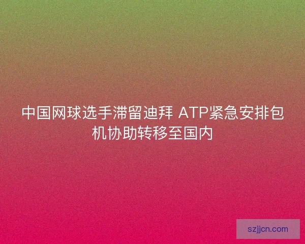 中国网球选手滞留迪拜 ATP紧急安排包机协助转移至国内